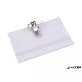   Névkitűző, csíptetővel és tűvel, 88x54 mm, VICTORIA OFFICE