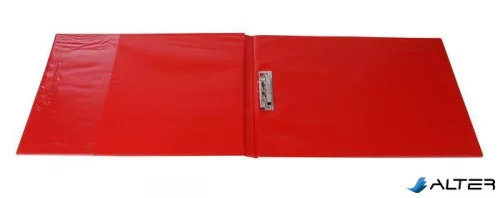 Villámzáras mappa, A3 fekvő, VICTORIA OFFICE, piros