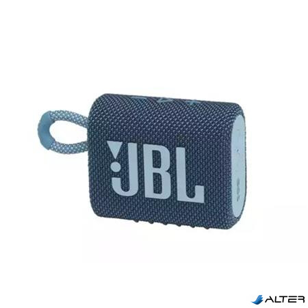 Hangszóró, hordozható, vízálló, Bluetooth, JBL 'Go 3', kék
