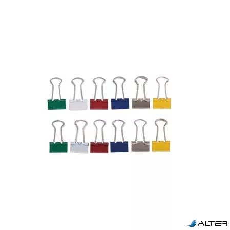 Bindercsipesz, 13 mm, MAUL '214', vegyes színek