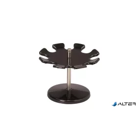   Bélyegző tartó állvány, kör, 1 szintes, 8 hely, MAUL, fekete