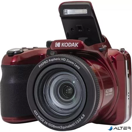 Fényképezőgép, digitális, KODAK "Pixpro AZ405", piros