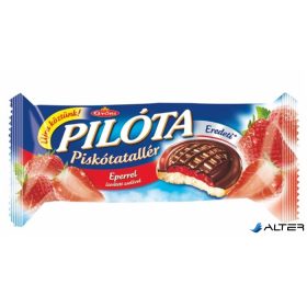 Piskótatallér, 147 g, GYŐRI "Pilóta", eper