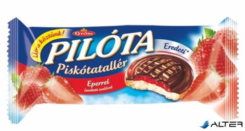Piskótatallér, 147 g, GYŐRI "Pilóta", eper