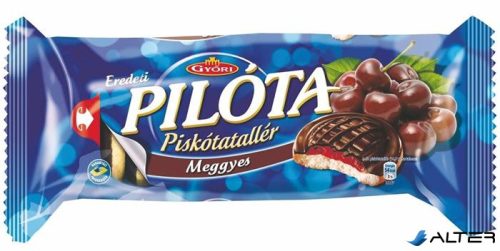 Piskótatallér, 147 g, GYŐRI "Pilóta", meggy