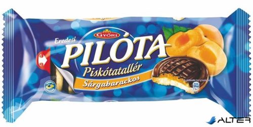 Piskótatallér, 147 g, GYŐRI "Pilóta", barack