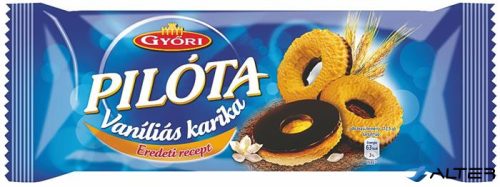 Vaníliás karika, 150 g, GYŐRI " Pilóta", étcsokoládés
