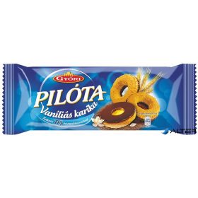  Vaníliás karika, 150 g, GYŐRI "Pilóta", tejcsokoládés