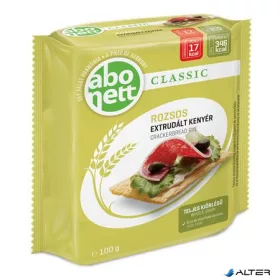 Extrudált kenyér, ABONETT, 100 g, rozsos