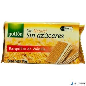 Nápolyi, cukormentes, 60 g, GULLÓN, vaníliás