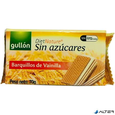 Nápolyi, cukormentes, 60 g, GULLÓN, vaníliás