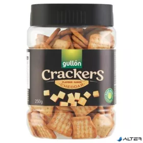 Kréker, 250 g, GULLÓN 'Cracker', cheddar sajtos