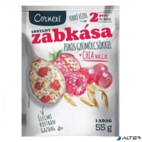 Zabkása, 55 g, CORNEXI, piros gyümölcsös-chia maggal
