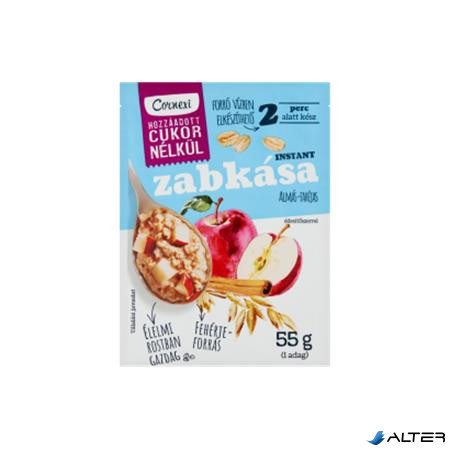 Zabkása, 55 g, CORNEXI, alma-fahéj, hozzáadott cukor nélkül
