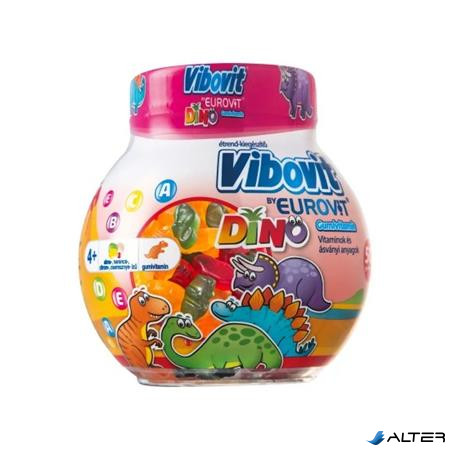 Étrend-kiegészítő gumivitamin, 50 db, VIBOVIT, dino