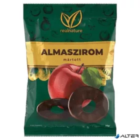 Almaszirom, 50 g, REAL NATURE, csokoládéba mártott
