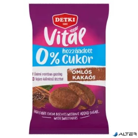   Omlós keksz, cukormentes, 180 g, DETKI "Vitál", kakaós