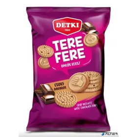   Omlós keksz, 150 g, DETKI "Tere-Fere", csokoládé darabokkal