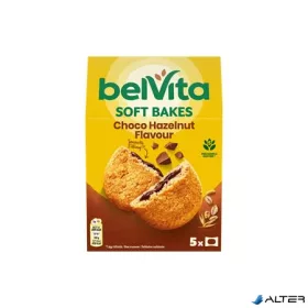   Keksz, 5x50 g, BELVITA "Jó reggelt! Softy" mogyorós ízű kakaós töltelékkel