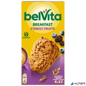   Keksz, 6x50 g, BELVITA "Jó reggelt", erdei gyümölcsös