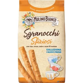   Ropogós kenyérrúd, 8 gabonás, szezámmagos, 210 g, MULINO BIANCO "Sgranocchi"