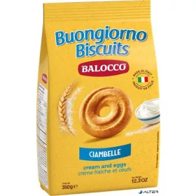 Reggeliző keksz, 350 g BALOCCO "Ciambelle"