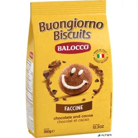   Reggeliző keksz, 350 g BALOCCO "Faccine", csokoládés-mogyorós