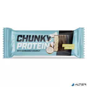   Fehérjeszelet, gluténmentes, 50g, BIOTECH USA "Chunky Protein Bar", Coconut Dream