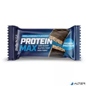   Fehérjeszelet, gluténmentes, 45g, BIOTECH USA 'Protein Max', kókusz-vanília
