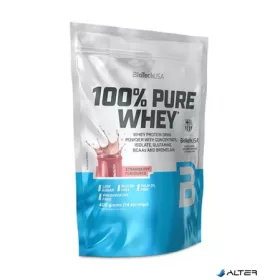   Tejsavó fehérjepor, 400g, BIOTECH USA '100% Pure Whey', eper