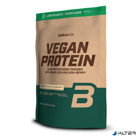 Táplálékkiegészítő, 500g, vegán, BIOTECH USA, vaníliás sütemény