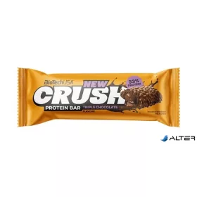   Fehérjeszelet, 45g, BIOTECH USA "Crush protein bar", tripla csokoládé
