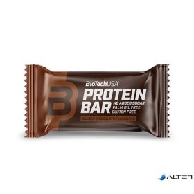   Fehérjeszelet, gluténmentes, 35g, BIOTECH USA, dupla csokoládé
