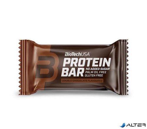 Fehérjeszelet, gluténmentes, 35g, BIOTECH USA, dupla csokoládé