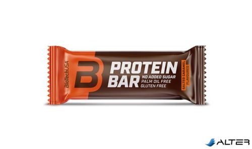Fehérjeszelet, gluténmentes, 70g, BIOTECH USA, sós karamell