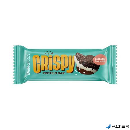 Fehérjeszelet, gluténmentes, 40g, BIOTECH USA, 'Crispy' kakaó