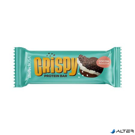 Fehérjeszelet, gluténmentes, 40g, BIOTECH USA, "Crispy" kakaó