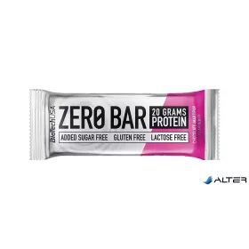   Fehérjeszelet, gluténmentes, 50g, BIOTECH USA "Zero Bar", csokoládé-marcipán