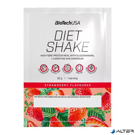 Étrend-kiegészítő italpor, 30g, BIOTECH USA 'Diet Shake', eper