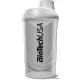 Keverőpalack, 600ml, BIOTECH USA "Wave Shaker", fekete-füst