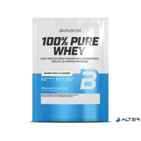   Tejsavó fehérjepor, 28g, BIOTECH USA "100% Pure Whey", bourbon vanília