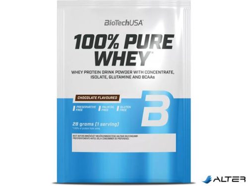 Tejsavó fehérjepor, 28g, BIOTECH USA '100% Pure Whey', csokoládé