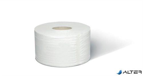 Toalettpapír, T2 rendszer, 1 rétegű, 19 cm átmérő, Universal, TORK 'Mini Jumbo', natúr