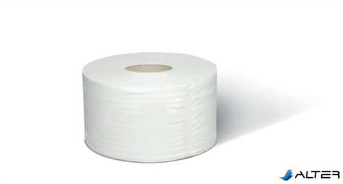 Toalettpapír, T2 rendszer, 1 rétegű, 19 cm átmérő, Universal, TORK "Mini Jumbo", natúr