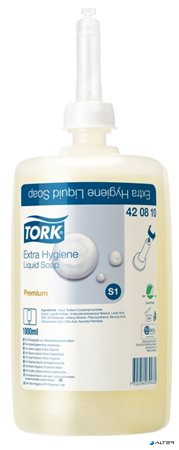 Folyékony szappan, 1 l, S1 rendszer, TORK "Kézmosására", átlátszó
