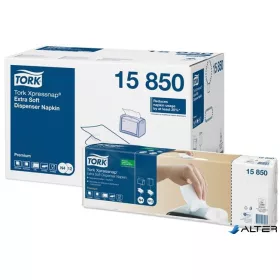   Szalvéta, adagolós, 2 rétegű, 21,3x16,5 cm, N4 rendszer, Premium, TORK "Xpressnap Extra Soft", fehér