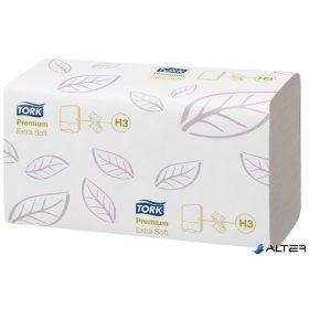   Kéztörlő,  Z hajtás, 2 rétegű, 200 lap, H3 rendszer, Premium, TORK 'Extra Soft Singlefold', fehér