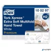 Kéztörlő, Interfold hajtás, H2 rendszer, 2 rétegű, 100 lap, Premium, TORK "Xpress Extra Soft Multifold", fehér