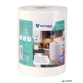   Kéztörlő, tekercses, 2 rétegű, 300 lap, VICTORIA HYGIENE, "Fine XL"