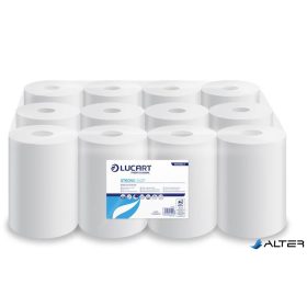   Törlőkendő, tekercses, belső adagolású, 2 rétegű, LUCART 'Strong 14 CF', hófehér